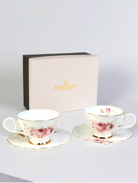Design 2 Cups & 2 Saucers With Gift Box
